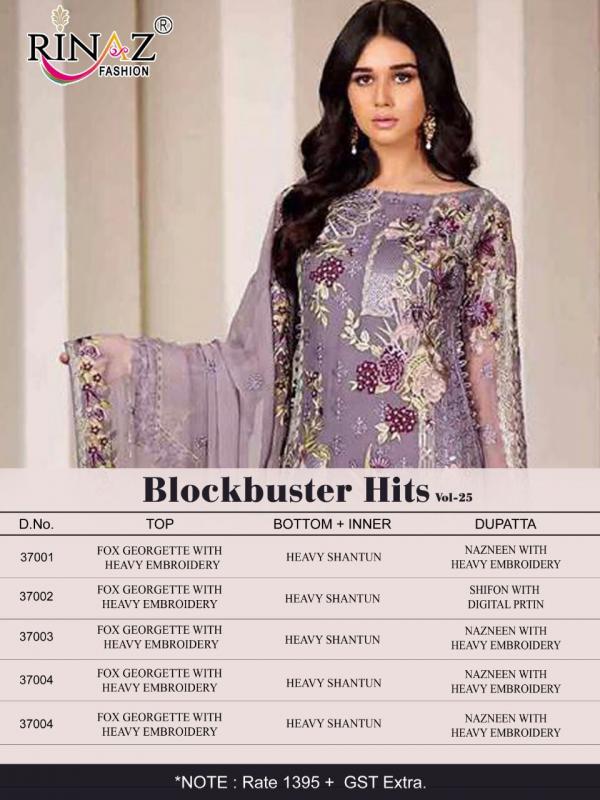 Rinaz Blockbuster Hits 25 Exclusive Wear Pakistani Salwar Kameez